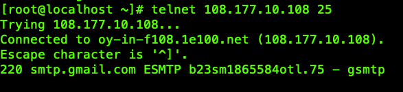 telnet-gmail