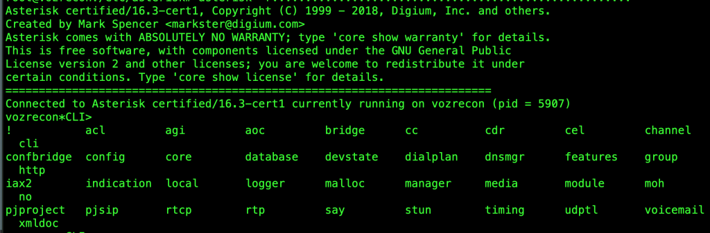 Asterisk-CLI-Lavariega-comandos Asterisk CLI