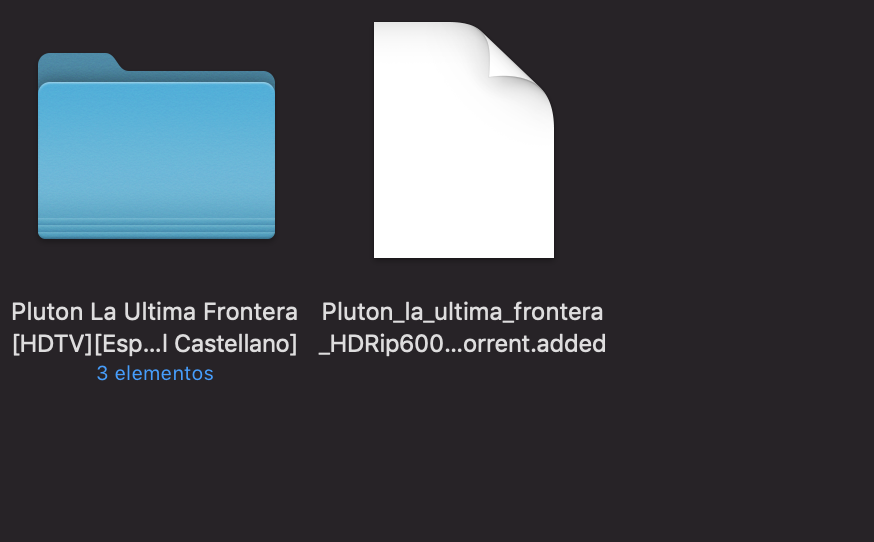 Archivos descargados de torrent en mac