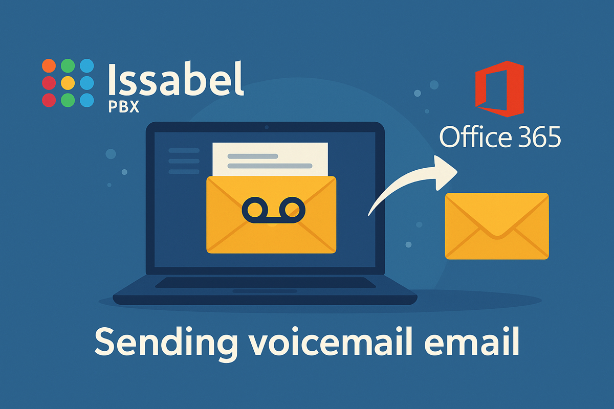 configurar Office 365 para enviar correos desde Issabel PBX